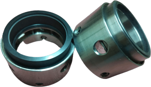 Seal Proof multi spring mechanical seal — a ring of small springs distributed around the seal head.